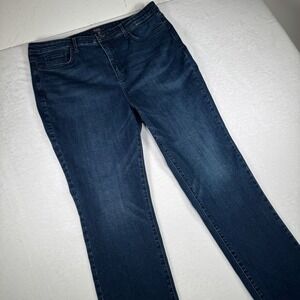 NYDJ Sheri Slim Jeans Women Size 16 Dark Wash Lift Tuck Technology